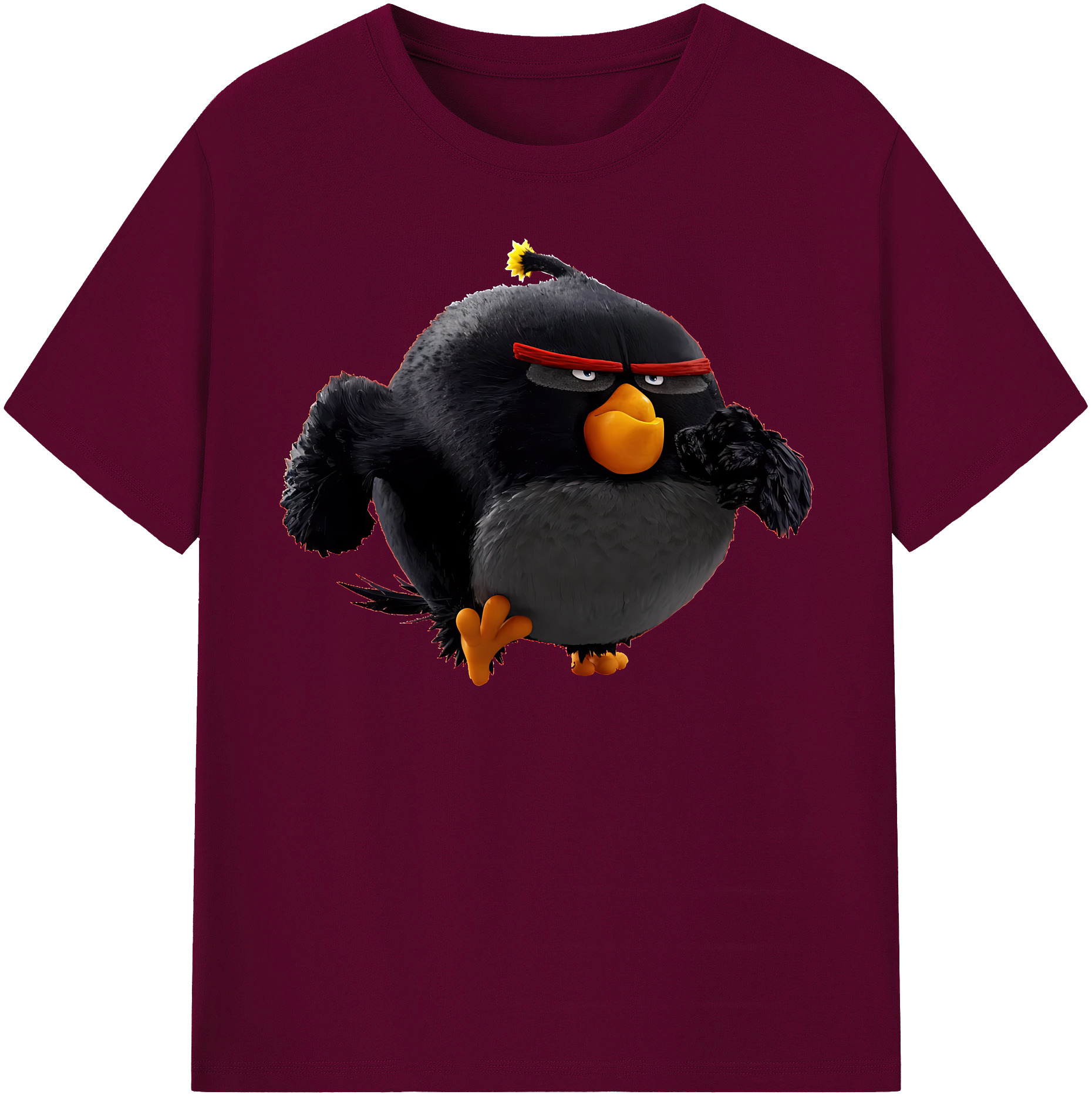 （画像用） Angry Birds アングリーバード レディースカジュアルプリントTシャツ（綿100％）